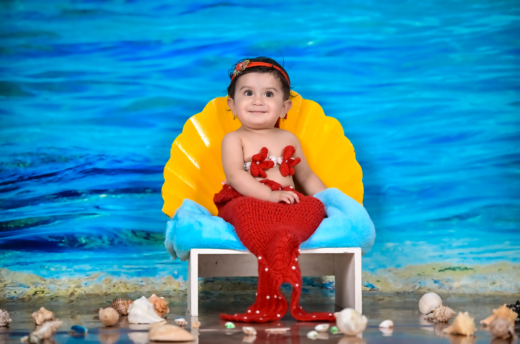 Mermaid Baby Photoshoot in Bangalore